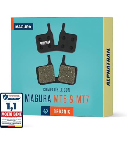 Set Di 4 Pastiglie Freno A Disco Per Magura MT7 - DiscoBrakes, Senza Rame, MTB