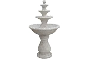 ANTIKES WOHNDESIGN Steinbrunnen Springbrunnen Kaskade Zierbrunnen Brunnen Wasserspiel Gartenbrunnen