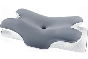 LORDISE Neck Pillow - Cervical Memory Foam Pillow - Ergonomic Orthopedic Neck Support Pillow for Back, Stomach Side Sleepers - Pillows for Neck and Shoulder Pain Relief (Deep Grey)