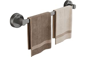 IDEAL SWAN Toallero de succión, toallero de succión para toallero de baño montado en la pared, soporte de toalla de baño con ventosa, toallero de baño reutilizable montado en la pared para baño cocina