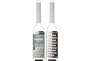 ‎MICROPLANE Microplane Nowa seria Professional – bardzo grube ostrze, eleganckie wzornictwo ze stali nierdzewnej, idealnie nadaje się do ziemniaków, cukinii, marchwi, jabłek lub miękkiego i twardego sera i wielu