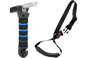 DALAETUS 2-in-1 Car Door Assist Handle Set - Multifunctional 3in1 and Snap-on Handle for Seniors & Handicapped