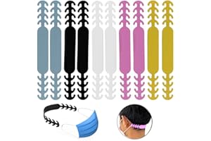 ‎QUESUC maskenhalter Maske Ohrhaken Maske Extender 10 Stück Maskenhaken Anti-rutsch Silikon Masken Ohrband Gummiband Verlängerungsriemen für Ohrschutz 4 Gang Einstellbare Maskenhalter Ohrenriemen Maskenhalter