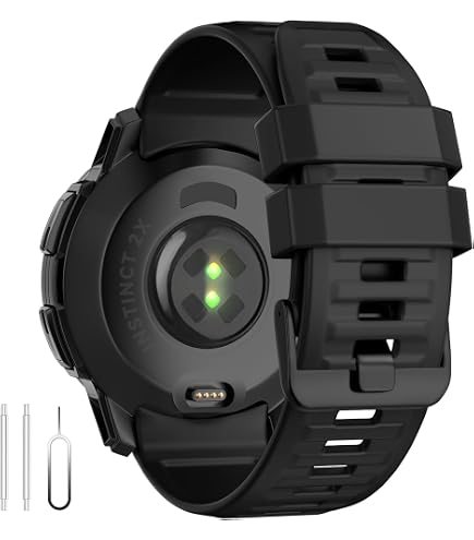 Supore Cinturino per Garmin Instinct 2X, 26mm Cinturini Silicone Ricambio per Garmin Instinct 2X, Instinct 2X Solar, Instinct 2X Tactical Cinturino Sportivo di Ricambio, Strumento Di Adattamento