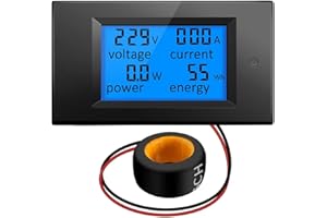 DollaTek AC 80-260V 100A Tensione di corrente digitale Amperaggio Misuratore di potenza LCD Volt DC Amp Misuratore di prova Monitor Tester di energia elettrica Amperometro Voltmetro