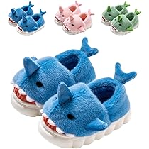 2 Stück Winter Hai Hausschuhe - Lustige Tier-Pantoffeln Mit Rutschfester Sohle