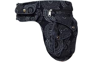 Gheri Cotton Popper Waist Bag Pocket Fanny Pack Travel Pouch