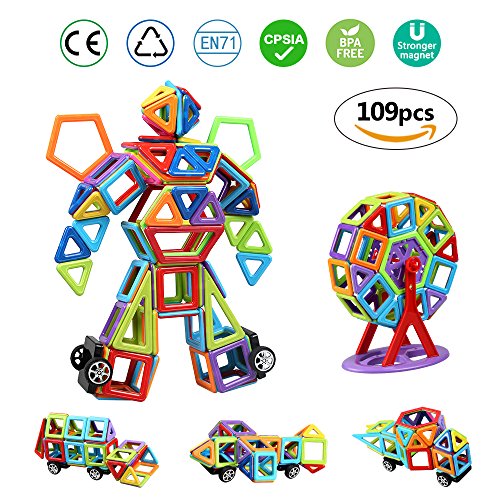 Preisvergleich Produktbild infinitoo IN6-C001 109 Teiles Magnetische Bausteine, Standard