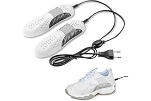 TUKNON Asciuga Scarpe, Scalda Scarpe, Asciuga Stivali, Scalda e Asciuga Scarpe, Asciuga Scarpe Elettrico, Portatile Dispositivo Deodorante Scarpa Rimuovere l'umidità Dispositivo Asciugatrice, Bianco