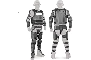 WLXW Damasco Flexforce Chaleco Militar Protección De Cuerpo Completo Conjunto De Chaleco De Armadura Táctica Airsoft, Equipo De Protección SWAT Paintball Combate Cosplay