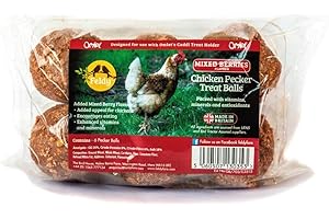 CHUBBY PET PRODUCTS Feldy Chicken Pecker Treat Balls - Mixed Berries Falour