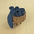 Urban Space 100% Cotton Multipurpose Kitchen Napkins Set of 6, Dining Table Napkins,Napkins for Kitchen, Machine Washable & Reusable (Set of 6 - Navy Blue)