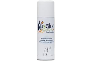 NusGlue Activador de Secado Rápido 200ml – Spray Acelerador para Cianoacrilato | Compatible con Pegamento de Alta Viscosidad | Uso Profesional y Bricolaje | Seca en Segundos