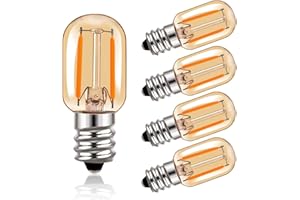 Hcnew T22 żarówka LED bursztynowe szkło vintage żarówki Edisona E14 220 V żarówka 2200 K super ciepłe żarówki, 100 lumenów nieprzyciemniane