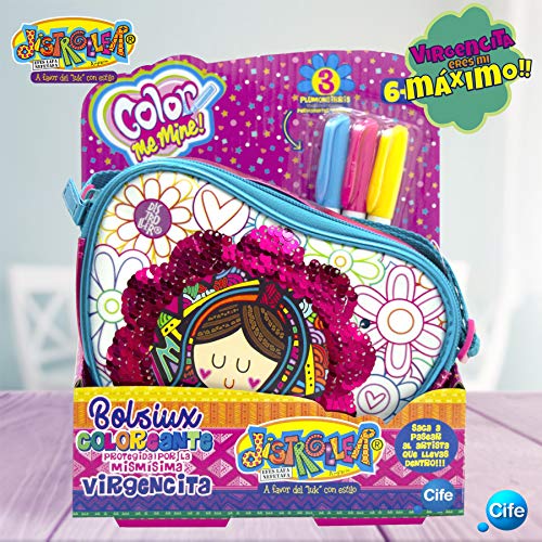 Virgencita - Distroller Súper Brillante Bolso Pequeño Corazón, (Cife 4)