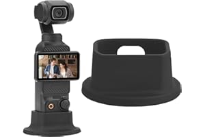 keyxer Base de support pour DJI Osmo Pocket 3 - Base en silicone stable avec design antidérapant et articulation rotative à 360° - Support de bureau compact avec adaptateur et accessoires