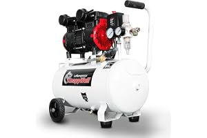 KnappWulf Viskande kompressor, tryckluftskompressor, KW4024 med 24L 10 bar 1100 watt 1,5 PS inkl. vattenavskiljare, kondensva