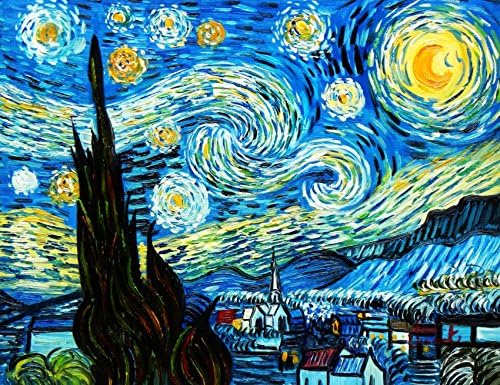 Vincent Van Gogh - Starry Night 30x40 cm Reproduction Oil Painting 59507