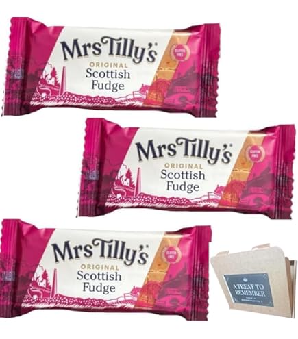 Vanilla Whisky Scottish Tablet Candy - Flavored Authentic Scotland Family Recipe / Britain / British / European Sweet Dessert Gift