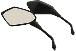 Hoosier Garage - Pair of Stealth Style Motorcycle Mirrors - Kawasaki, Suzuki, Honda, Victory