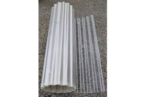 GENERICO Zambonin Agricoltura Fogli Pretagliati di Vetroresina Ondulata di colore neutro per coperture e protezioni disponibile in varie misure di altezza e lunghezza (100 cm x 4 metri)