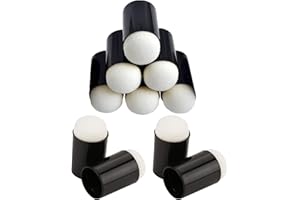 HOSHISEA 10 Pezzi Spugna Dito, Dita Spugna Daubers, Spugna Daubers, Applicatore a Dita in Spugna, Usata per Modelli, Vernici, Inchiostri da Stampa, Creazione di Carte, Artigianato (Nero)