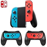 Manette Switch Joy-Con Grips, Timoom 3 Psc Manette Nintendo Switch Coque de Protection Contrôleur Jeu Poignées Kit, Avec Paume Incurvée Réduisant Fatigue pour Switch Joy-Con