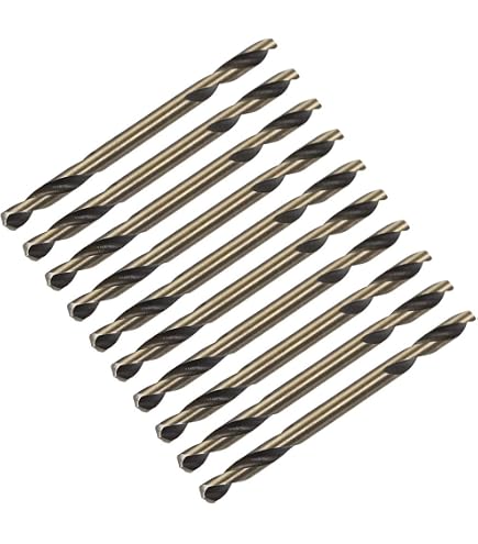 Utoolmart Spiralbohrer-Set – 10 Stück, 1,2 Mm, HSS M35 Für Stahl, Alu & Holz (Länge 38 Mm)