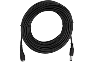 LUMONIC 10m LED DC Kabel przedluzajacy DC Gniazdo + DC WtyczkaX 5,5/2,1mm Czarny