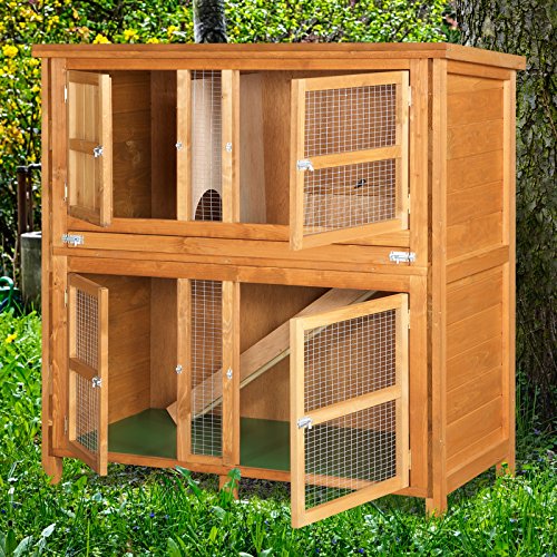 4ft chartwell double luxury rabbit hutch