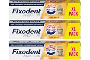 QPAO Fixodent - Fixodent Pro # Duży FORMAT 60 g # Duo Action - Premium klej krem do protetyki - Długotrwały - Mocniejszy - Zestaw 3 probówek 60 gramów