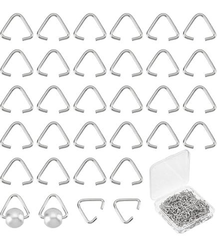 SUNNYCLUE Sprungringe Aus Edelstahl – 400 Stück, 5 Größen, Für Schmuckherstellung & DIY