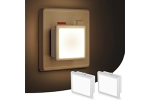 LOHAS-LED Night Light[2 Pack], Night Light Plug in Wall with Dusk to Dawn Photocell Sensor, 3000K Warm White, Nightlight for Kids/Children, Stairs, Hallway, Kitchen, Bedroom