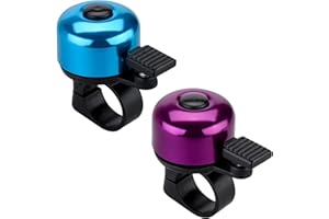 JFmall Bike Bell Bicycle Bell with Loud Crisp Clear Sound, Road and Mountain Bike Bell Adults Kids-2 pack