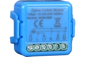 yueyang Interruptor de persianas zigbee, interruptor táctil para persianas eléctricas, control de voz con Alexa y Google Home, control de aplicación Smart Life, temporizador Switch 300 W (1)