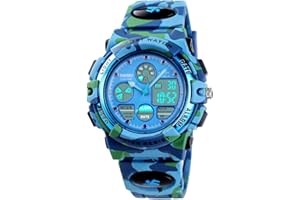 Dayllon Reloj Digital para niños Outdoor 50 m Impermeable electrónico Alarma 12/24 h Cronómetro Calendario Niño Niña Reloj analógico