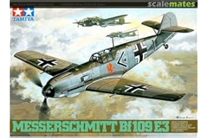 TAMIYA 300061050 - Modellino aereo tedesco della seconda guerra mondiale Messerschmitt Bf109 E3, scala 1:48