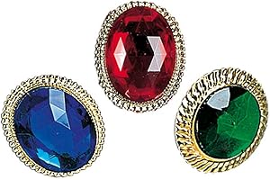 NET TOYS Anillo de bisutería vampiro rococó accesorios chulo barroco anillo rey