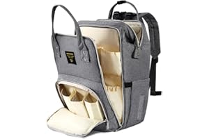 SUNVENO Sac à dos à langer avec port de charge USB, grande capacité, sac à dos de voyage multifonction pour maman et papa