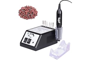 Subay Professional Nail Drill, 20000RPM Electric Nail Files for Acrylic Gel Nails Manicure Pedicure, Easy to Use Efile Electric Nail Drill Machine with Adjustable Speed(Black)