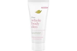 Deodorante Dove Crema Whole Body Deo 75ml, Deodorante per Tutto il Corpo, Profumo di Lamponi e Rosa, Protezione dagli odori fino a 72 ore, Dermatologicamente Testato, Ginecologicamente Testato