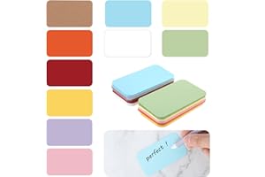 YUXIANLB Lot de 100 petites cartes vierges personnalisables en papier coloré de 8,9 x 5,1 cm, cartes de visite double face pour scrapbooking, bricolage, étiquettes cadeaux