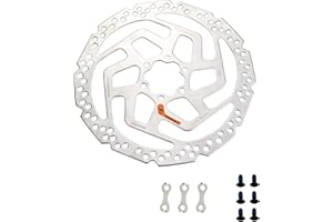 MEGHNA Disco freno 180 mm per bicicletta disco freno con 6 viti per bici da corsa, mountain bike, mountain bike, BMX City