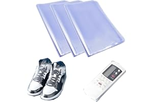 Tkxjry 100 Pièces Film Thermorétractable Sacs D'emballage, 28 X 40 CM Thermorétractable Sacs d'emballage, Transparent en Rétractable à Chaud, Pour Cadeaux, Emballage, Savon, Chaussure