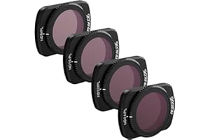 Skyreat Magnetic ND/PL Filter for DJI Osmo Pocket 3 Camera, ND Light Reduction Filter PL Polarizer Lens Kit Suitable for DJI Pocket 3 Accessories - 4 Pack (ND8PL ND16PL ND32PL ND64PL) (Aluminium