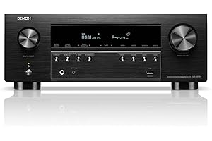 Denon AVR-S970H 8K AV Receiver, 7.2ch Home Cinema Amplifier, Dolby Atmos, DTS:X, Dolby Surround Sound, and DTS Neural:X, Alexa Compatible, Bluetooth, AirPlay 2 and HEOS Built-in Multiroom Audio, Black