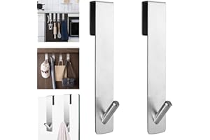 Nucalt 2 Pezzi Ganci per Porta Della Doccia Schermo per Gancio per Doccia Ganci per Doccia Senza Perforazione Gancio per Doccia da Parete in Vetro per Accappatoi e Asciugamani