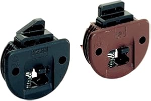 Hettich 25123 Slide Line 55 Pièce de guidage avec loquet à ressort en plastique Marron