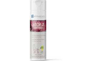 Hundeshampoo gegen Juckreiz und Hautirritationen | Sensitives Shampoo für Hunde und Katzen mit empfindlicher Haut | Feuchtigkeitsspendende Pflege mit Omega 3 & 6 | ATOP 7 Shampoo von Dermoscent
