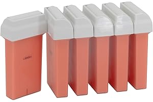 EpilWax - Roll On Cire Epilation à la Rose - Compatibles Veet EasyWax - Facile à étaler et à Retirer - Lot de 6 Recharges/Cartouches - 100 ml